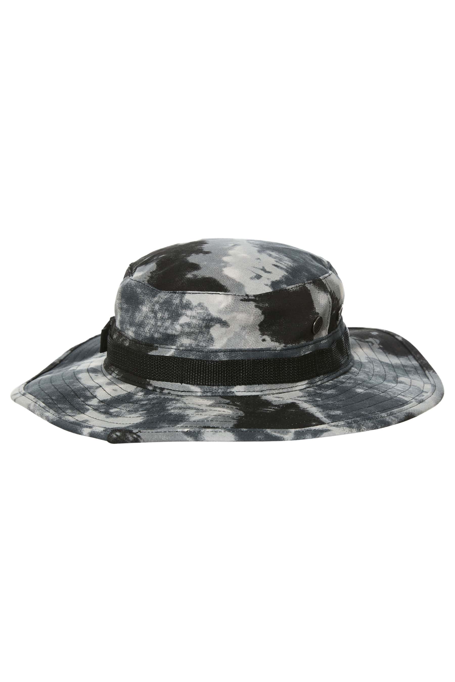 Jetpilot Hiker Mens Wide Brim Bucket Black Camo