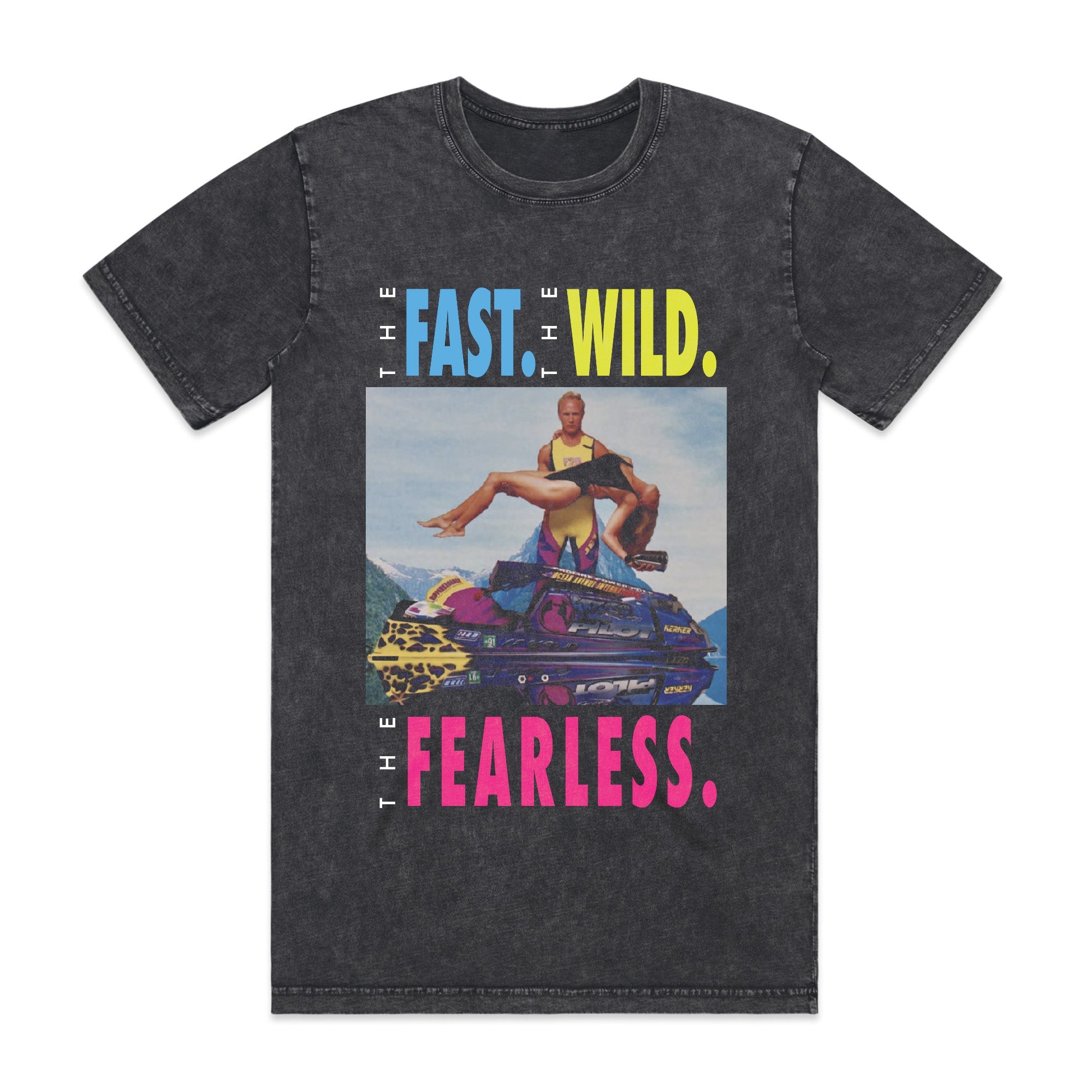 Jetpilot Fearless Mens Tee - Acid Wash