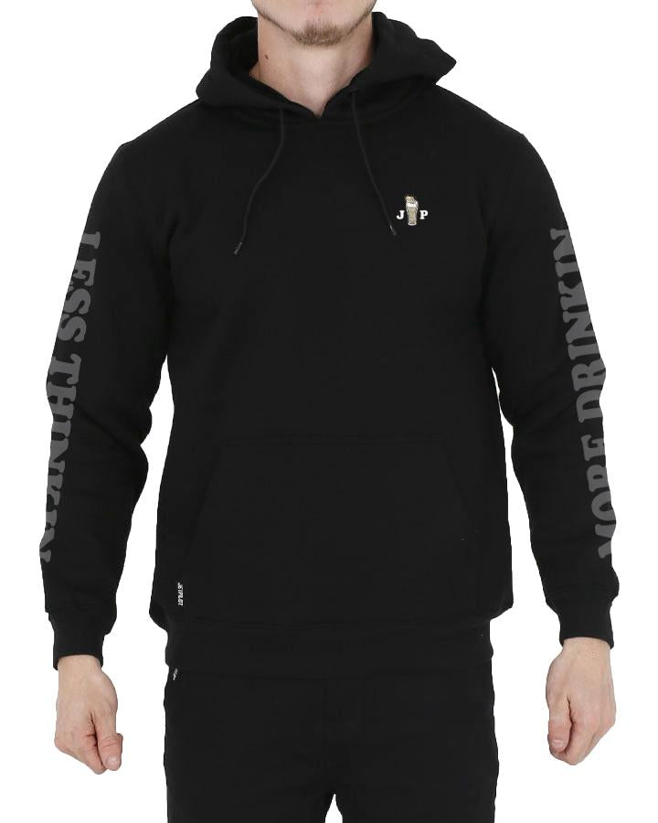 JETPILOT LESS THINKING MENS P/O HOODIE BLACK