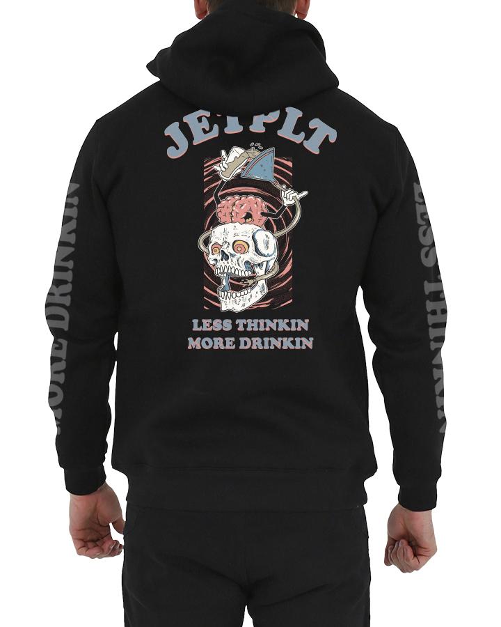 JETPILOT LESS THINKING MENS P/O HOODIE BLACK