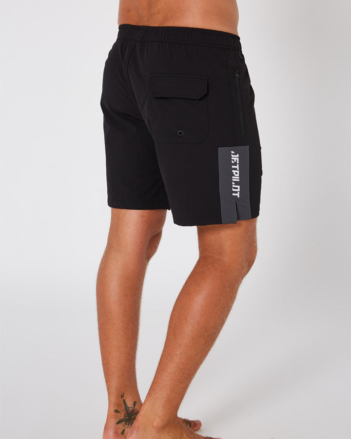 Jetpilot Weekender Mens Walkshort - Black Lifestyle 2