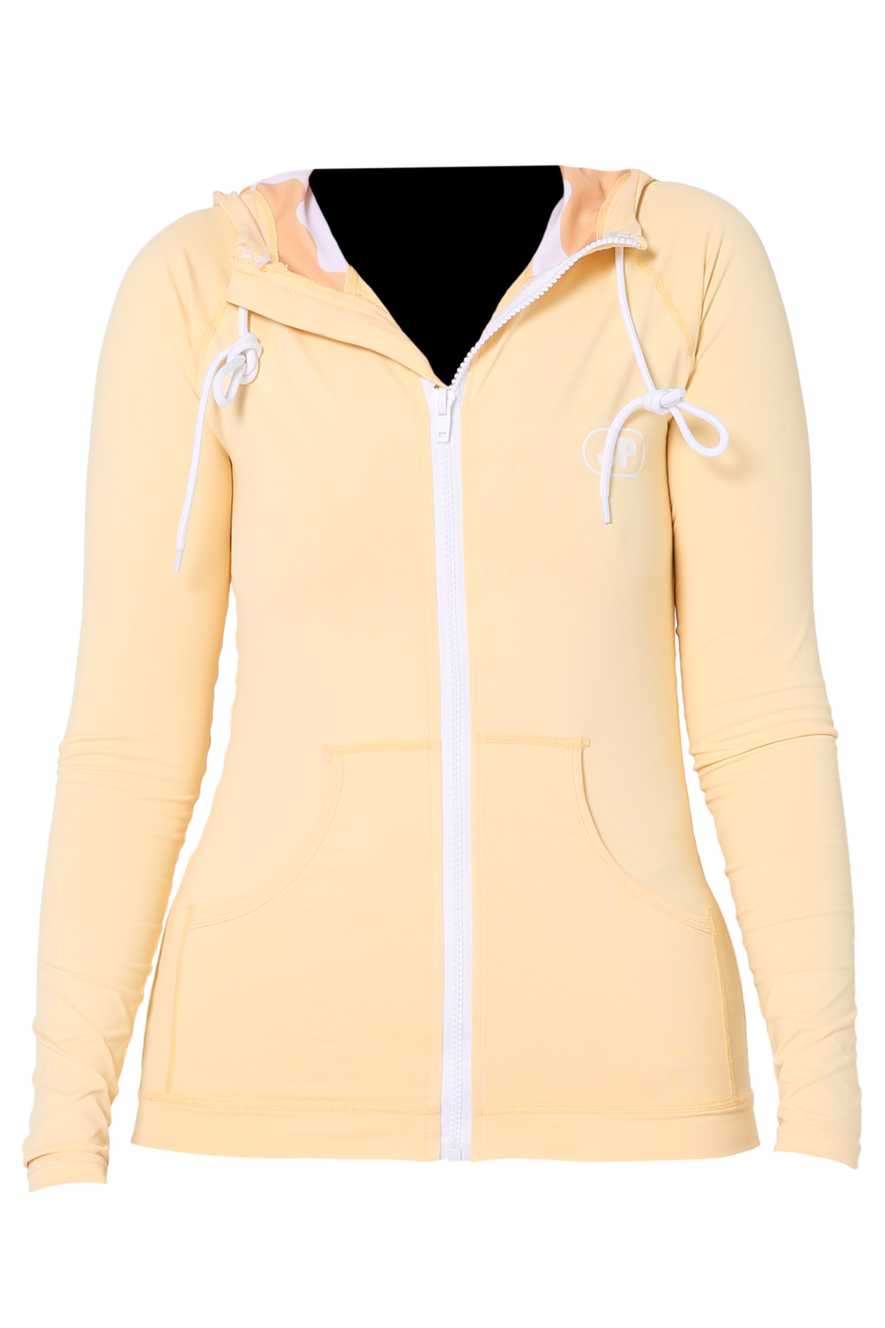 Jetpilot Zahra Ls Hooded Ladies Rashie - Yellow 