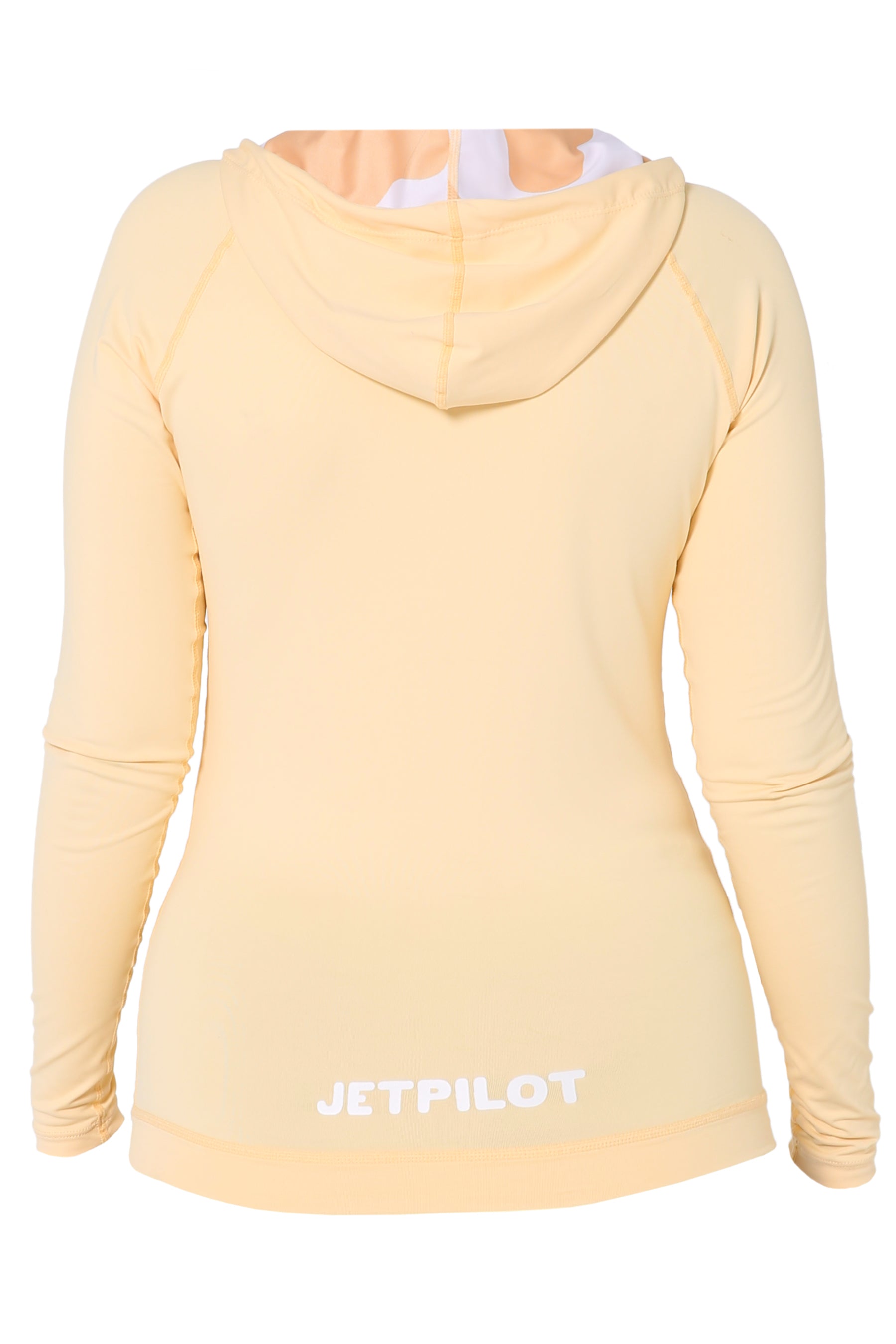 Jetpilot Zahra Ls Hooded Ladies Rashie - Yellow 3