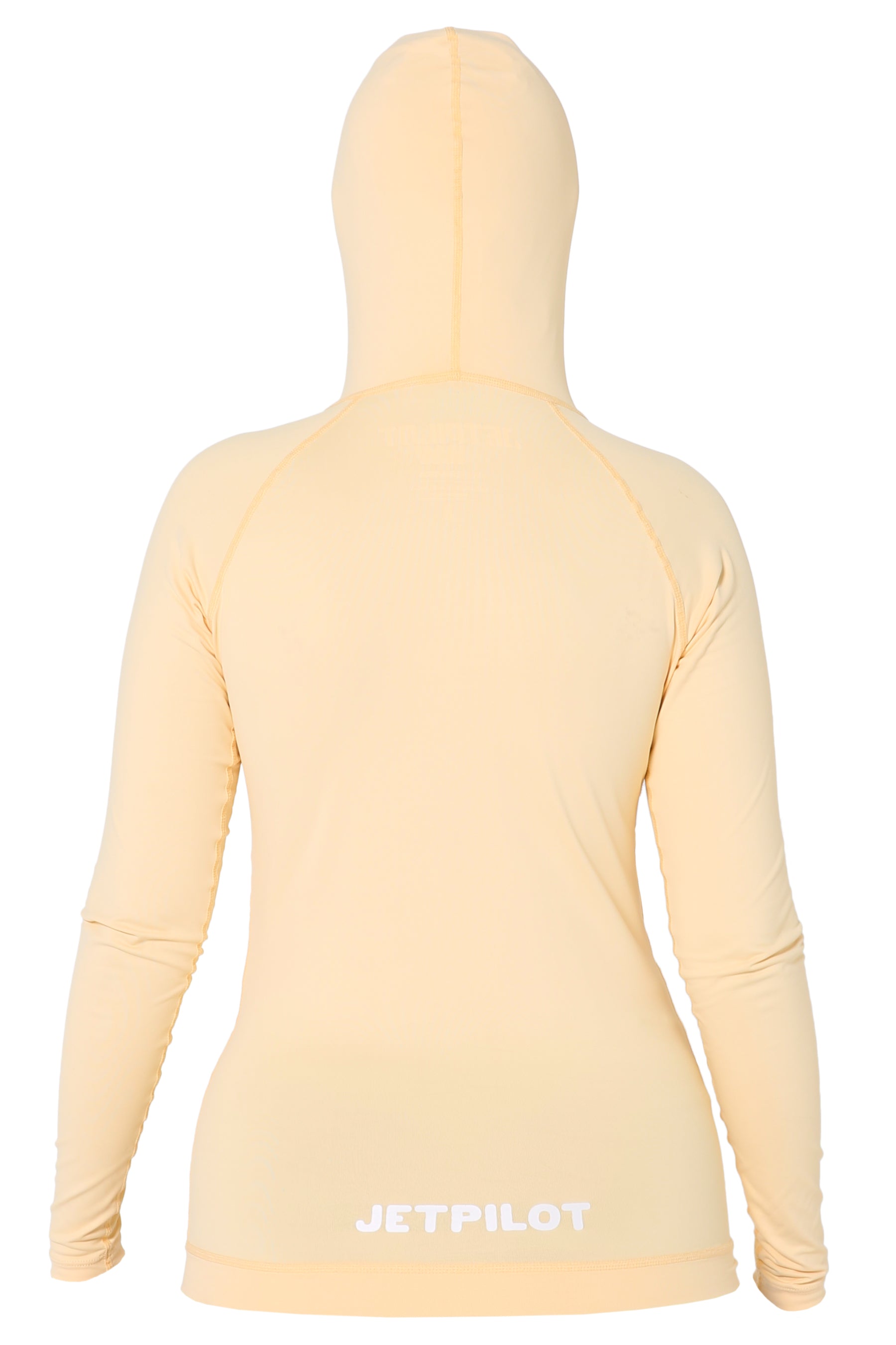 Jetpilot Zahra Ls Hooded Ladies Rashie - Yellow Back