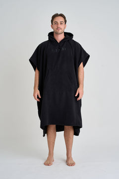 Jetpilot Venture Unisex Hoodie Towel - Black