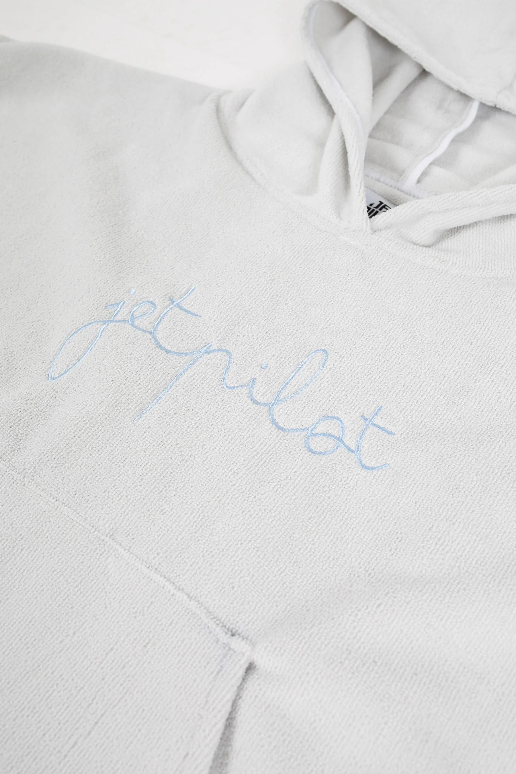 Jetpilot Venture Unisex Hoodie Towel - Grey Close Up Logo