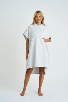 Jetpilot Venture Unisex Hoodie Towel - Grey Front Facing