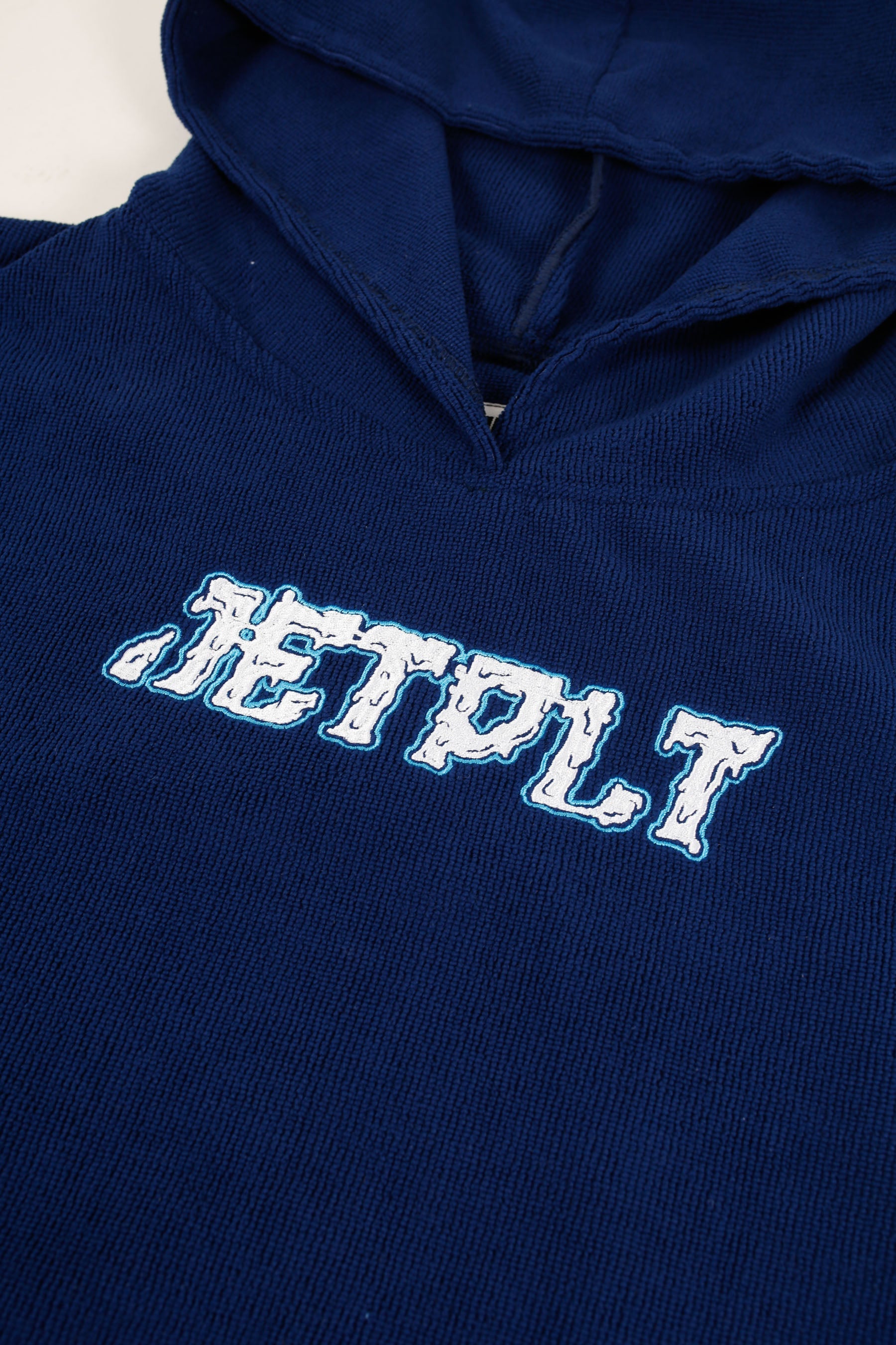 Jetpilot Youth Kids Hoodie Towel - Blue - Front Logo