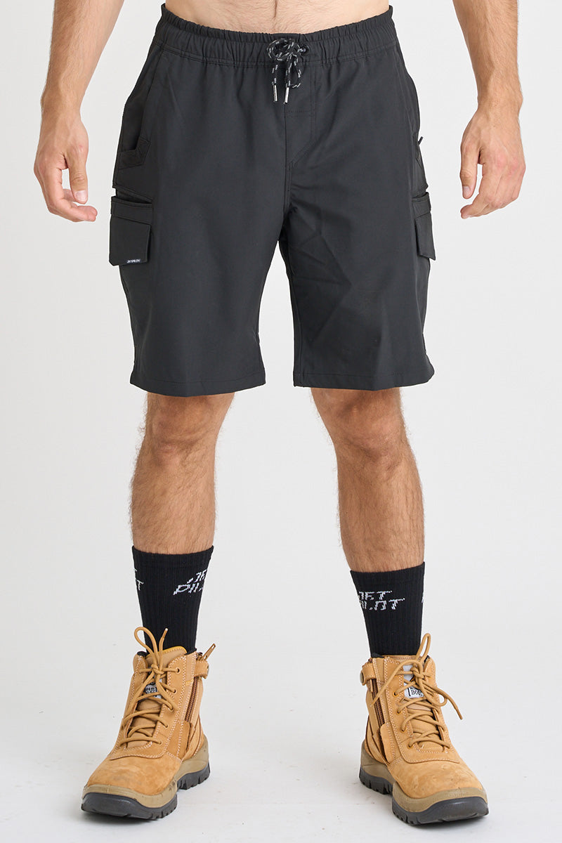 Jet-Lite Hybrid Utility Short - Black