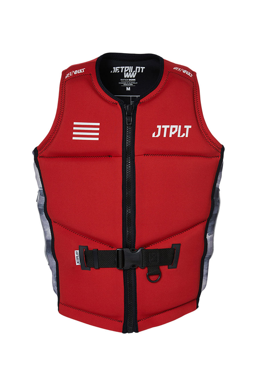 Jetpilot Rx Vault Mens F/E Neo Life Jacket - RED BLACK CAMO