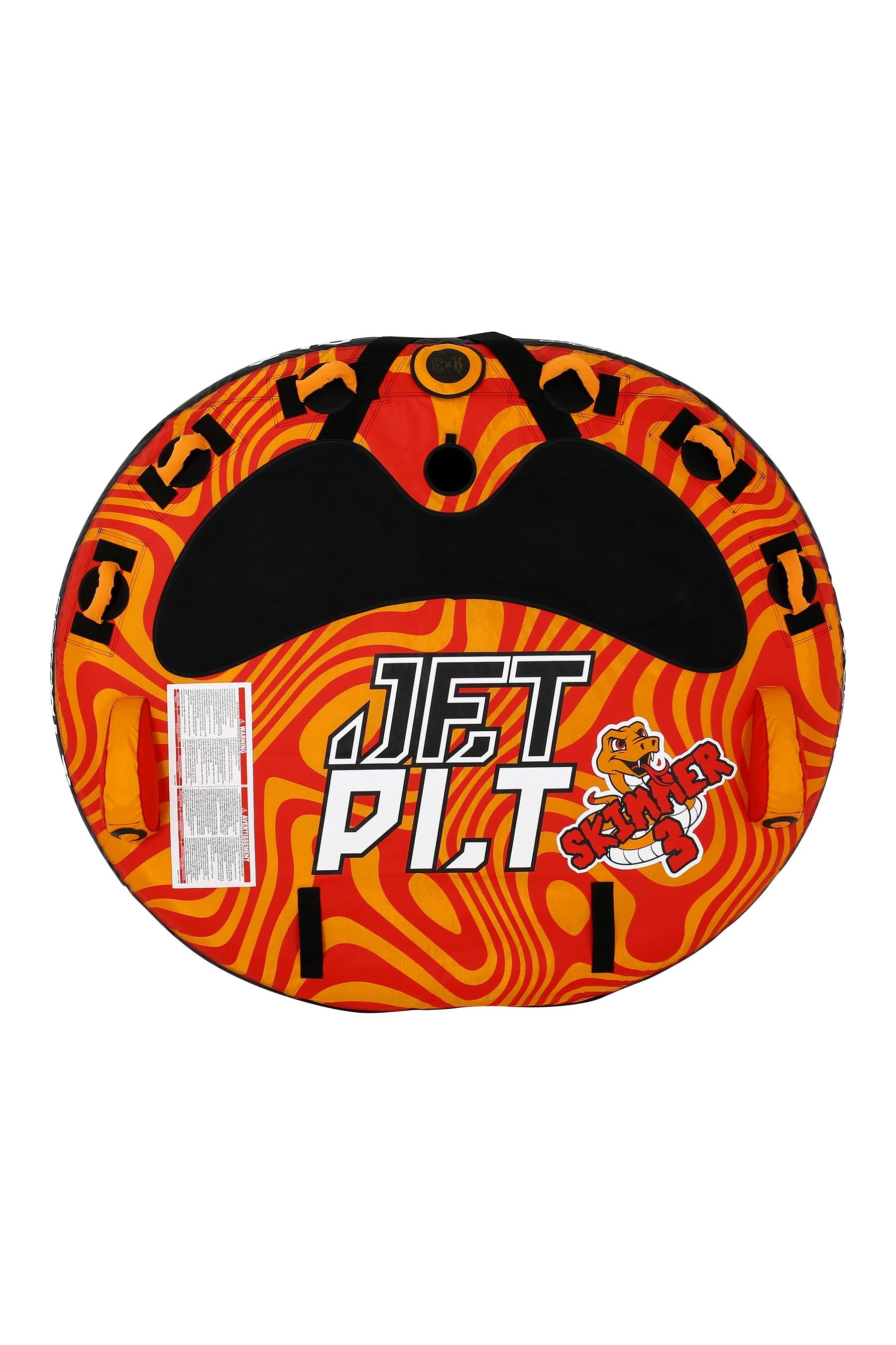 Jetpilot Skimmer 3 Person Towable Tube - Red/Orange