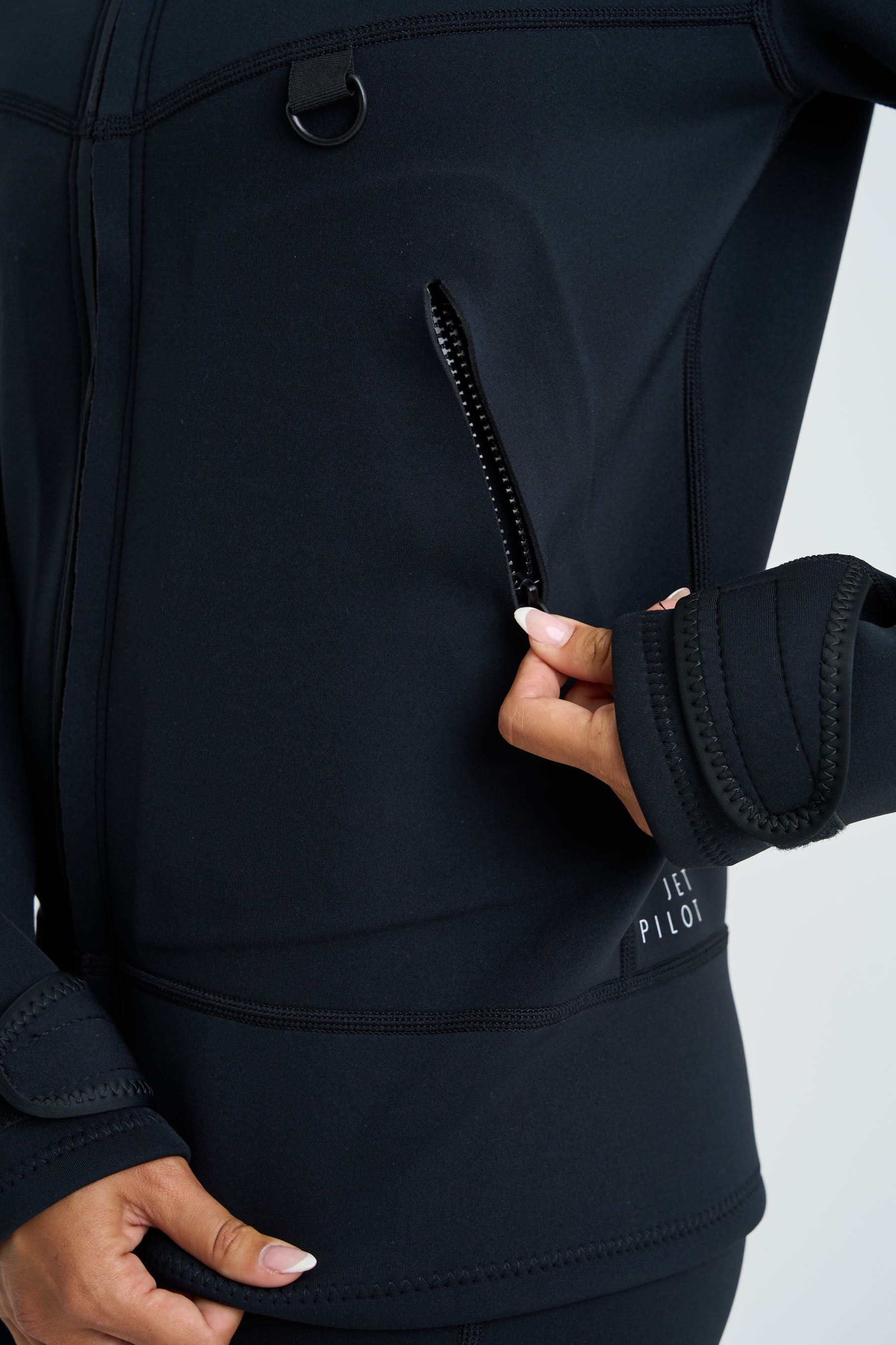 Jetpilot Corp 2mm Ladies Tour Coat - Black