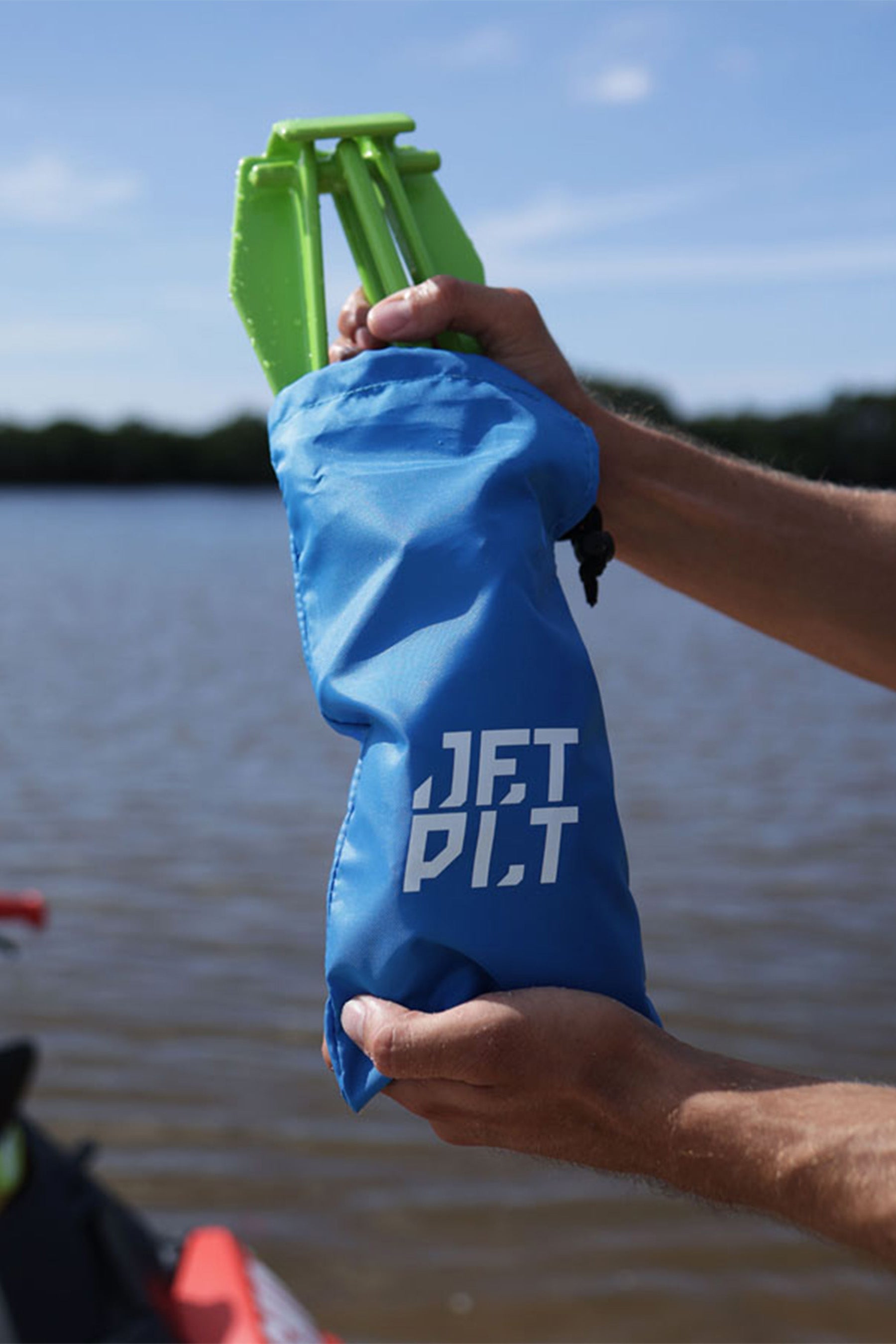 Jetpilot Lightweight Fluke Anchor - Blue/Lime 4