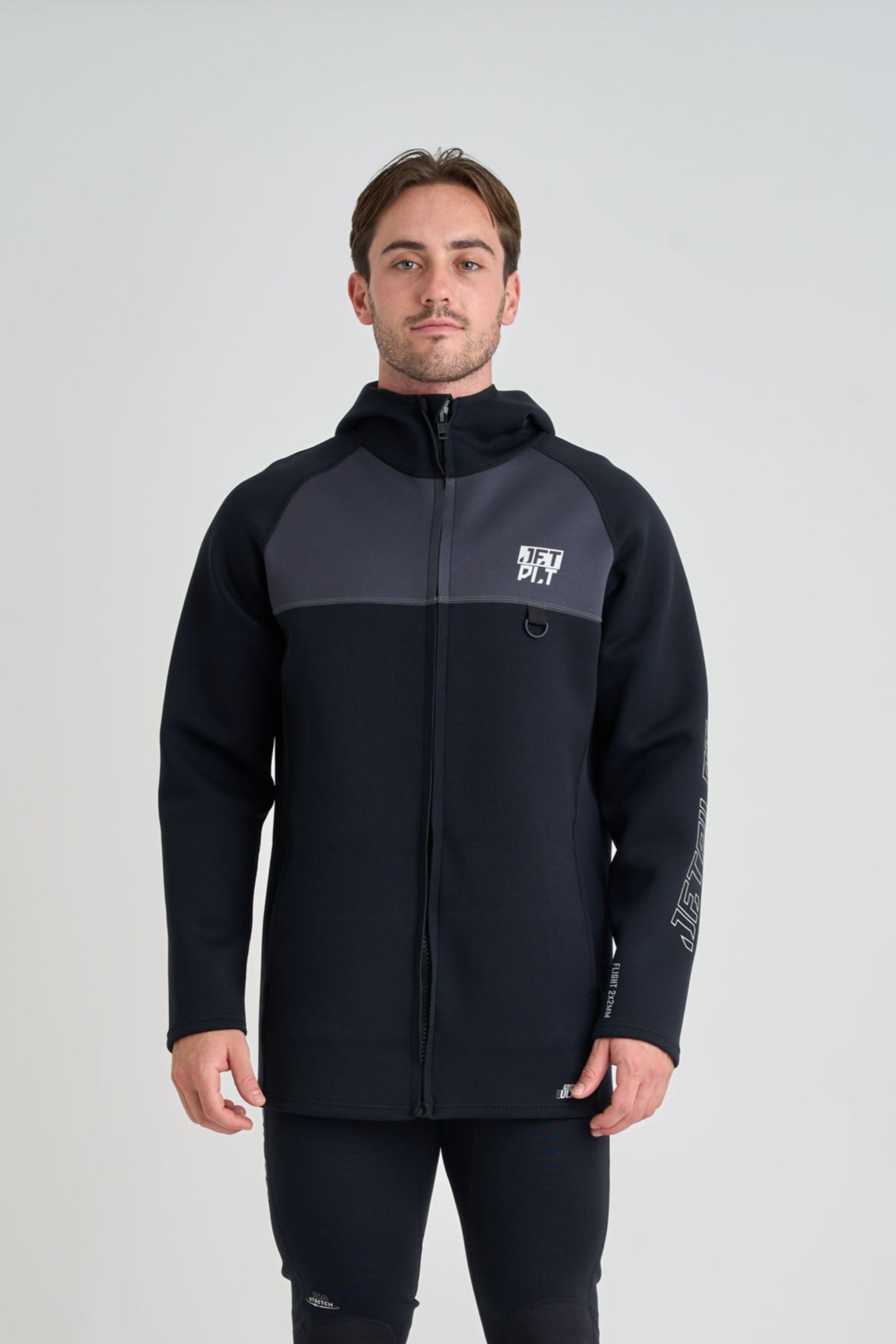 Jetpilot Flight Unisex Tour Coat - Black