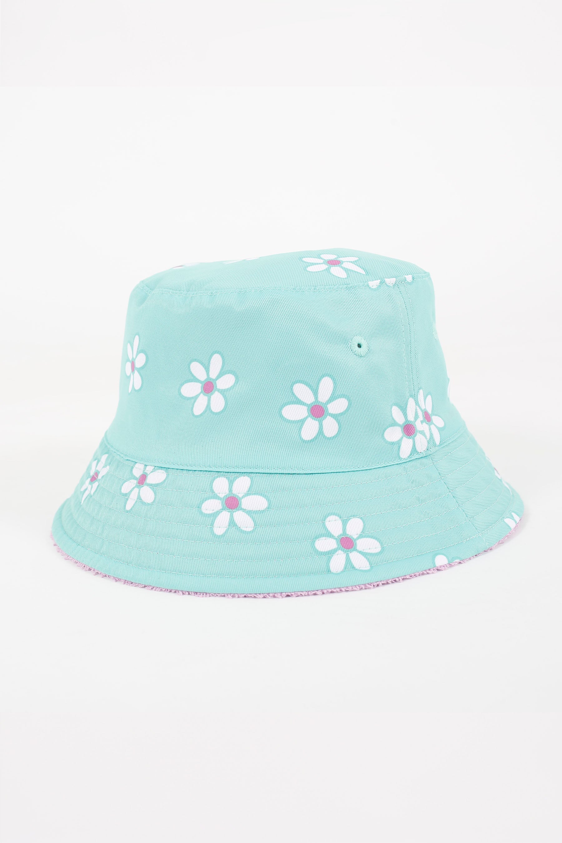 S24406 Jetpilot Kids Reversible Bucket - Teal/Purple - 2