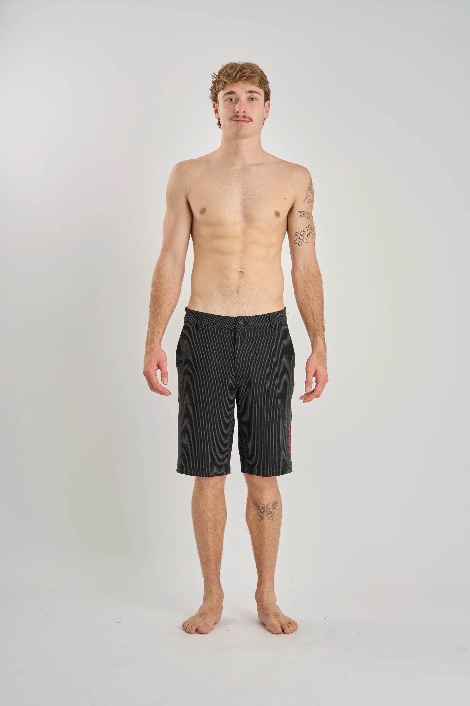 Jetpilot Check Ya Walkshort - Black Full Body Shot