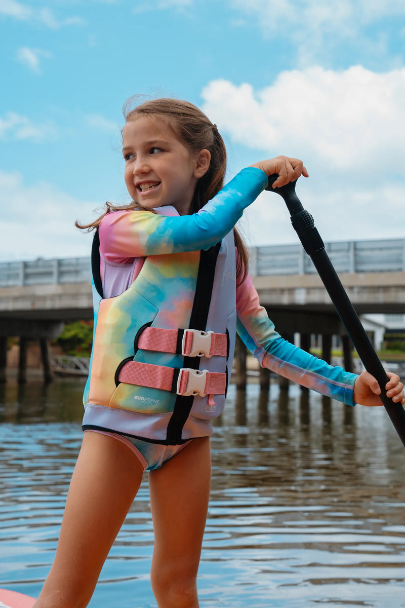 Jetpilot Cause Kids Life Jacket - Tie Dye