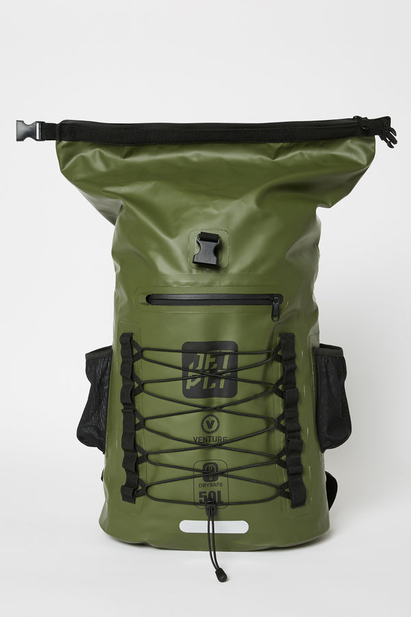 Jetpilot Venture 50l Waterproof Bag - Black/Sage