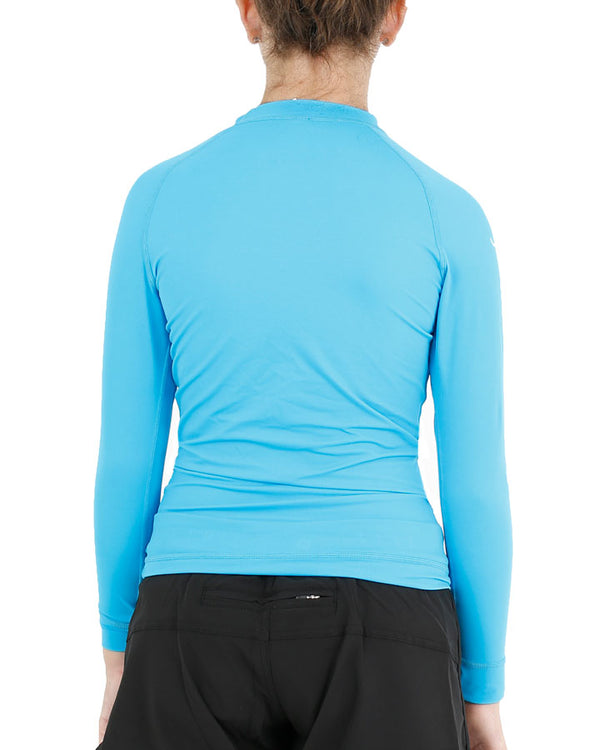 JETPILOT CORP LADIES L/S RASHIE BLUE