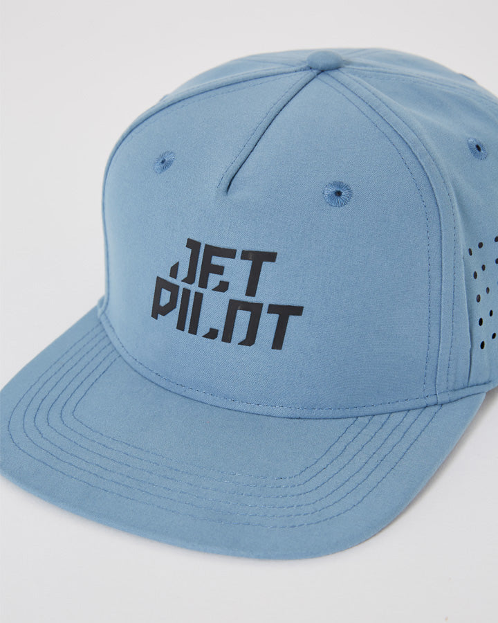 Jetpilot Impact Mens Snapback Cap - Blue Lifestyle 7