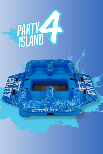 Jetpilot 4 Person Party Island - Blue
