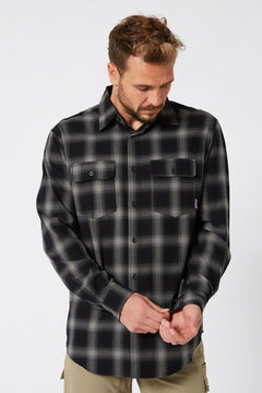 JP FLANNEL SHIRT BLACK / NAVY