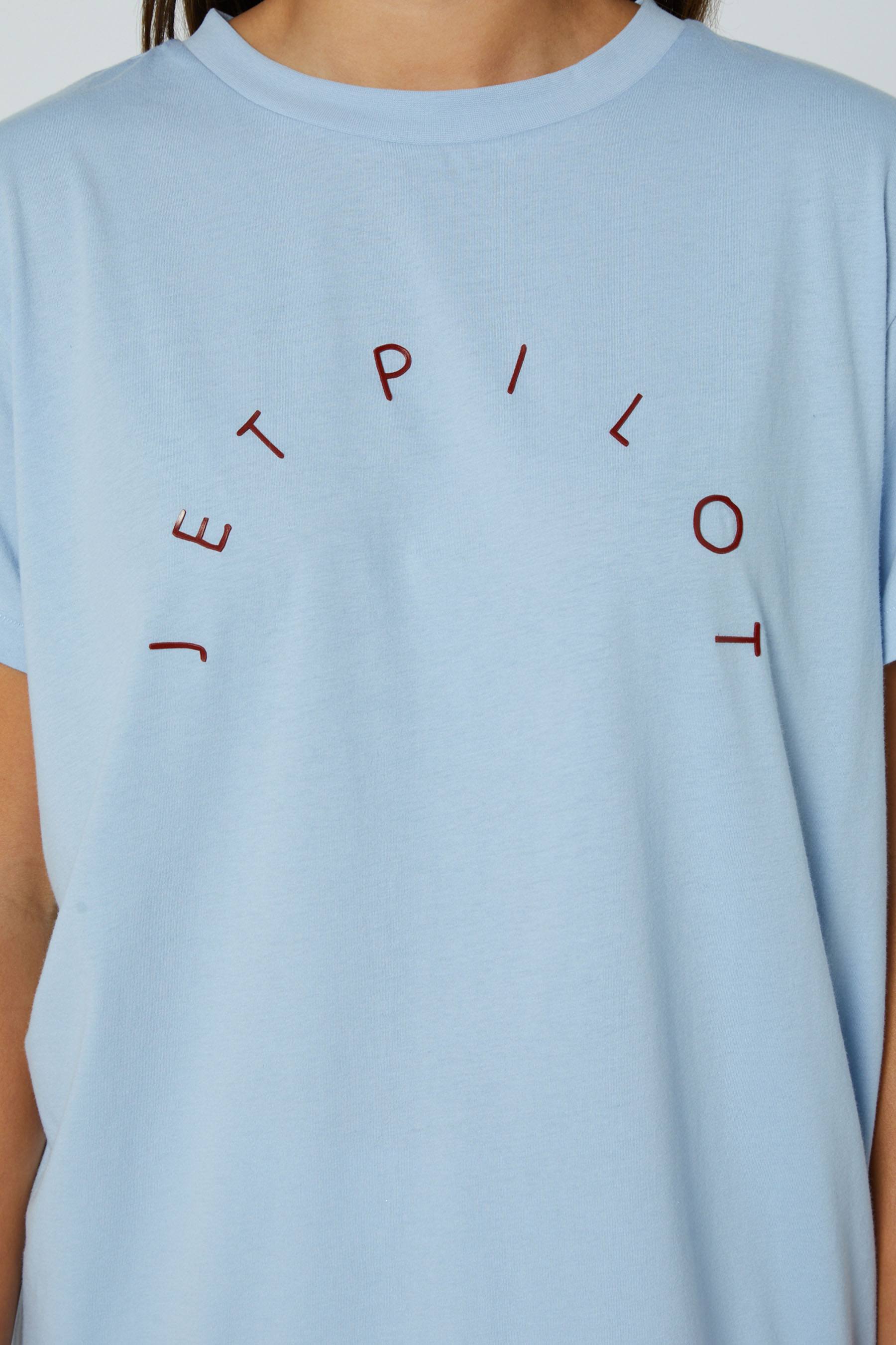 Jetpilot Arch Ladies SS T-Shirt Light Blue 3