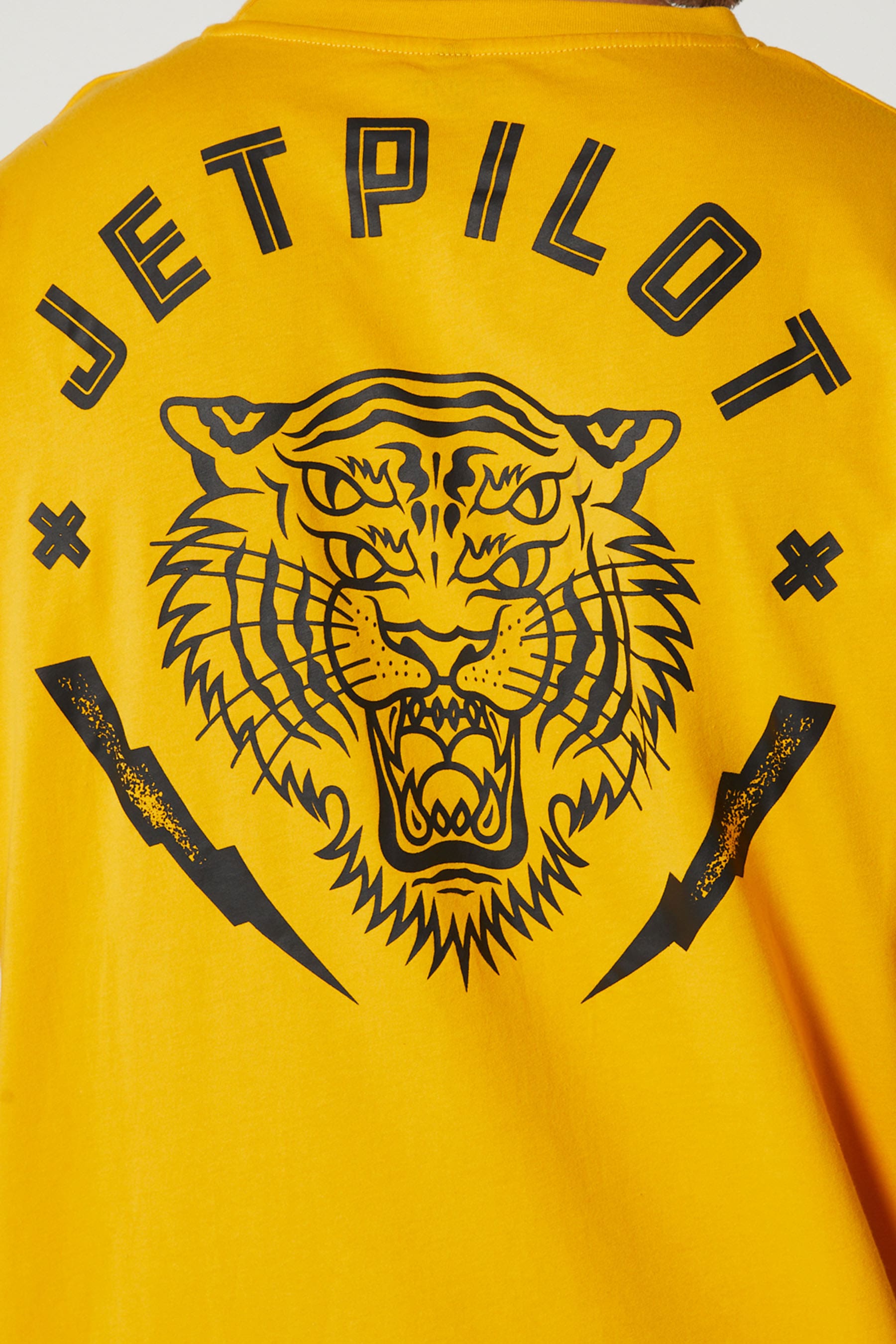 Tiger Mens SS T-Shirt Yellow 2