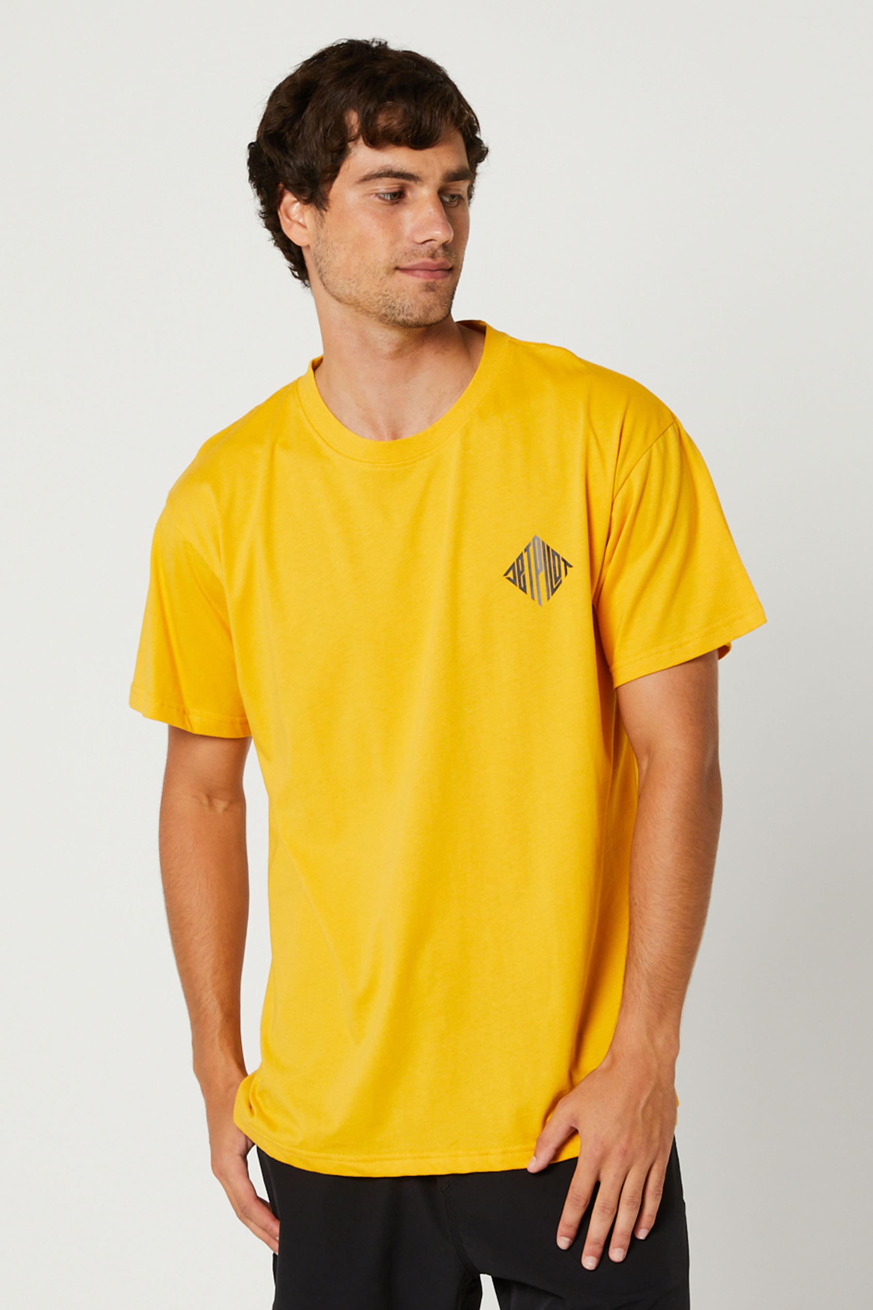 Imprint Mens SS T-Shirt Yellow