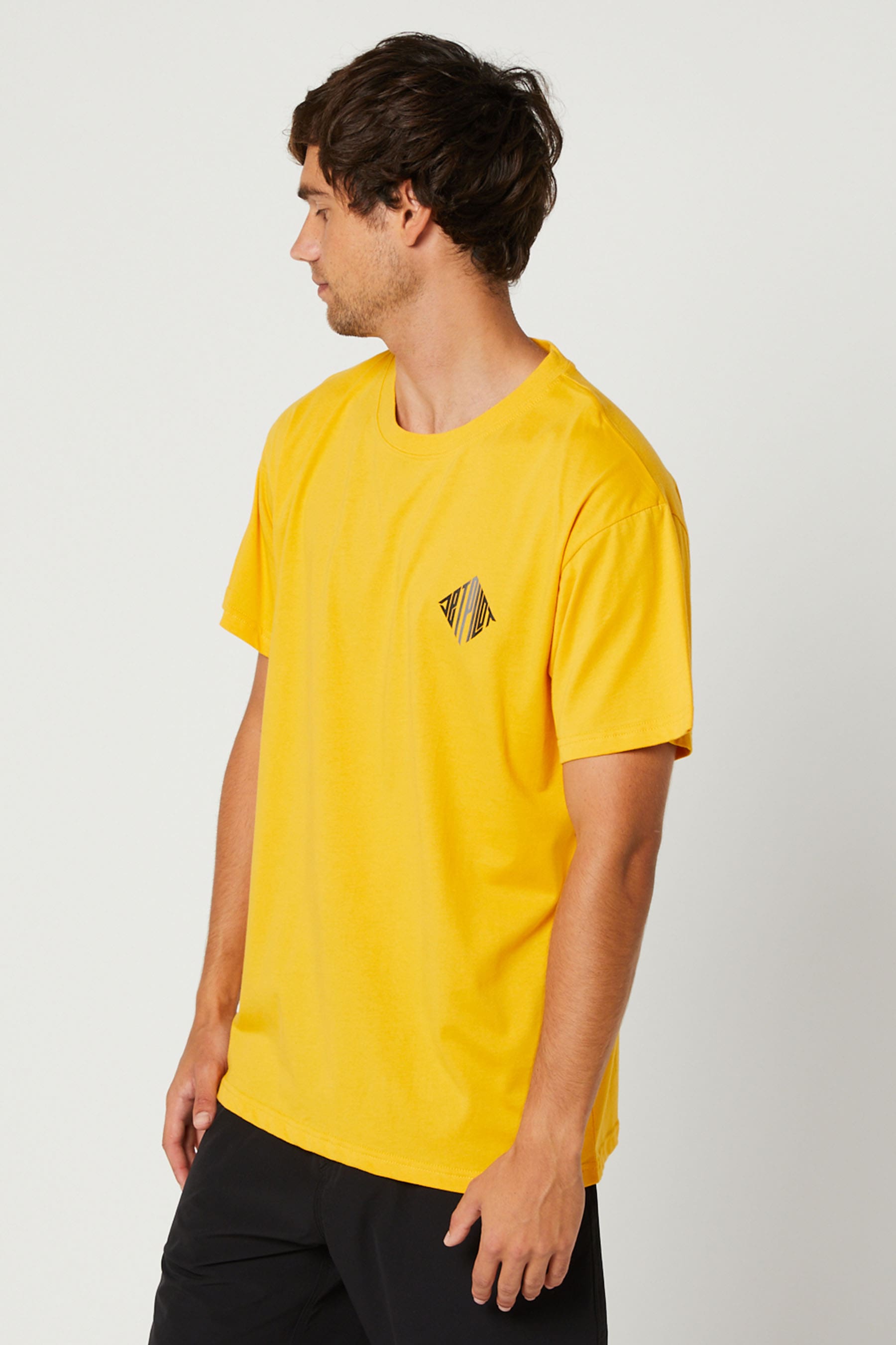 Imprint Mens SS T-Shirt Yellow 3