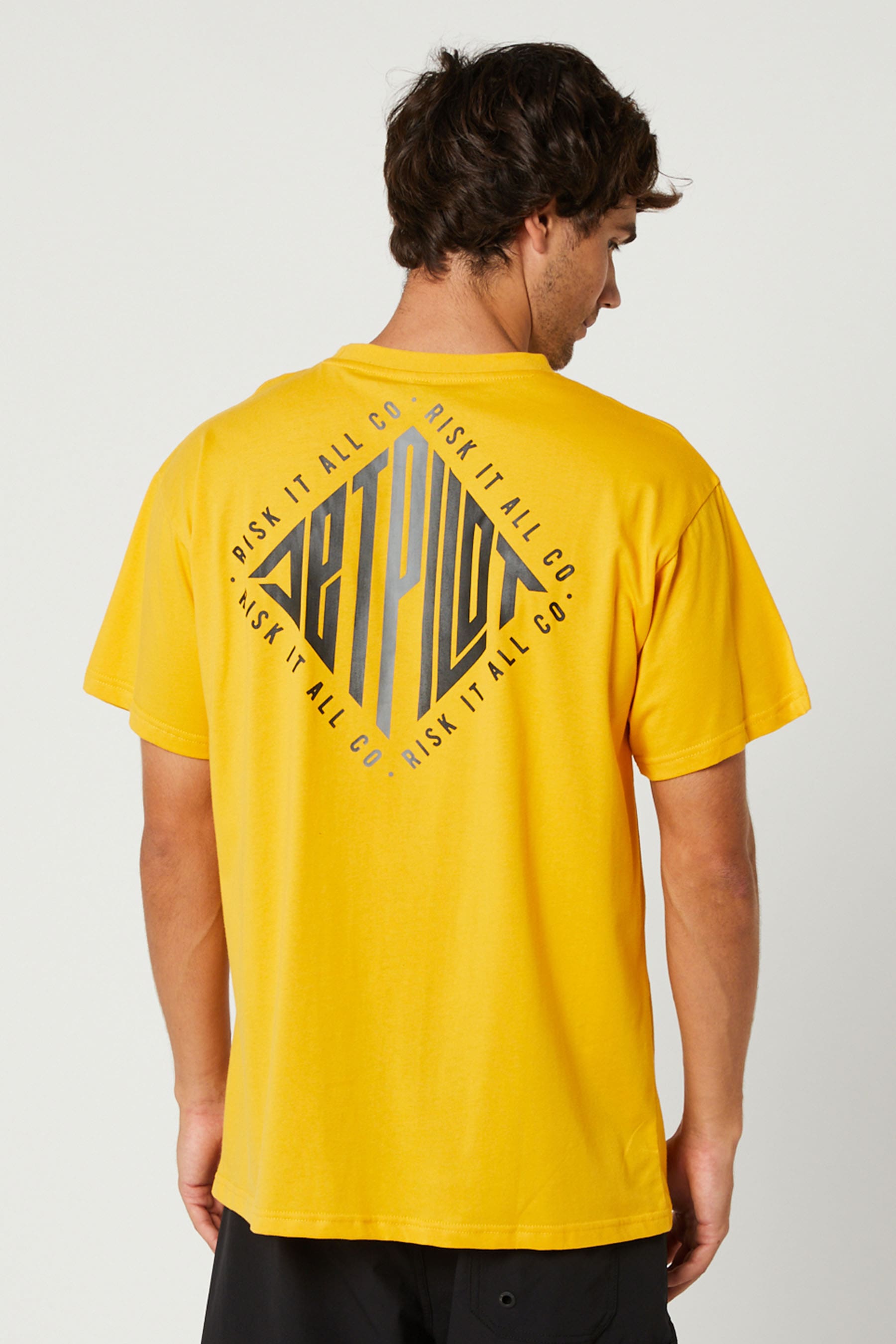 Imprint Mens SS T-Shirt Yellow